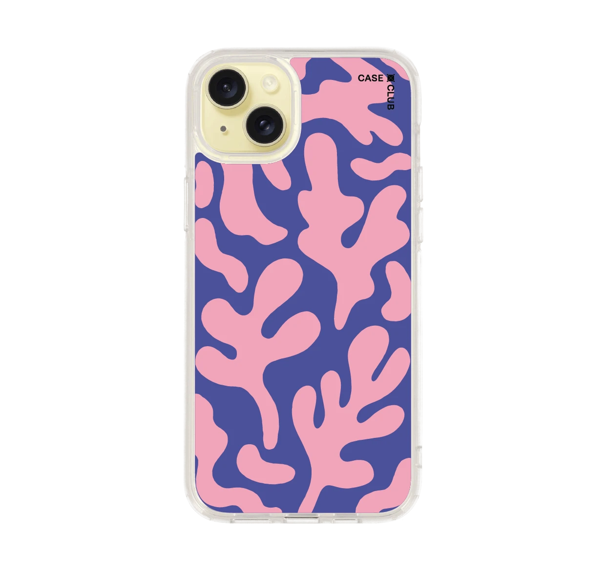 blue & pink abstract freeform pattern
